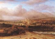 Philips Koninck Village on a Hill (mk08) oil on canvas